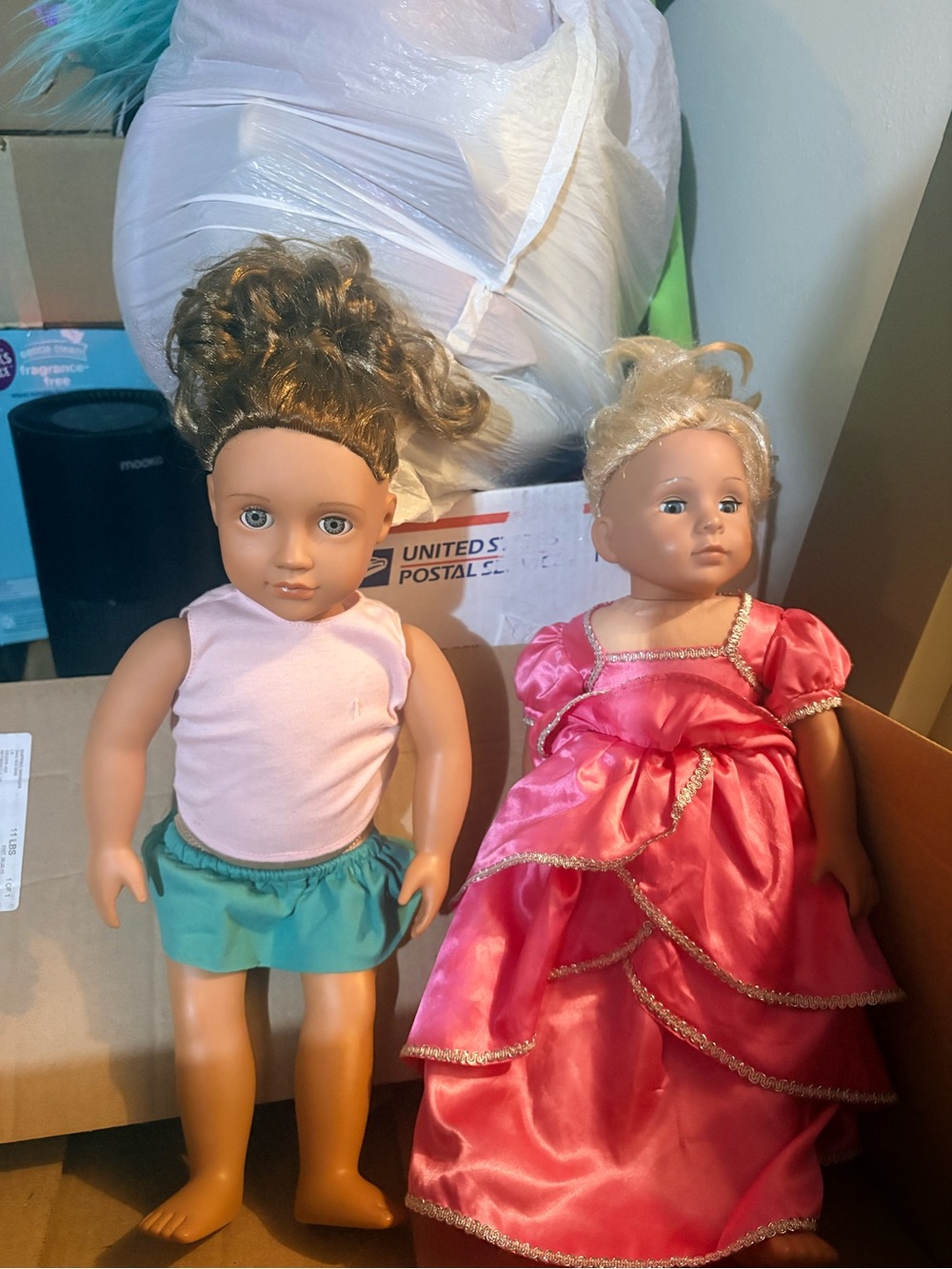 Classic Kids Fashion Doll Set - Pink & Teal Outfit